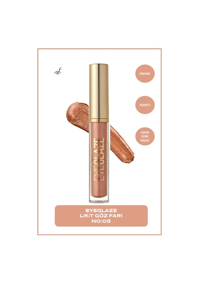 Eye Glaze Liquid Eyeshadow No: 05 Rose Gold - Likit Göz Farı