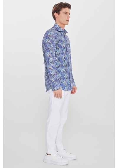 Erkek Lacı-yesıl %100 Pamuk Slim Fit Dar Kesim Büyük İtalyan Yaka Baskılı Gömlek Lacı-yesıl Erkek Lacı-yesıl %100 Pamuk Slim Fit Dar Kesim Büyük İtalyan Yaka Baskılı Gömlek Lacı-yesıl