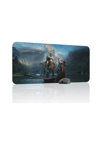 God Of War Kaymaz Dikişli Kauçuk Oyuncu Mousepad V3 - 90x40 Xxl Gaming Mouse Pad Fare Altlığı