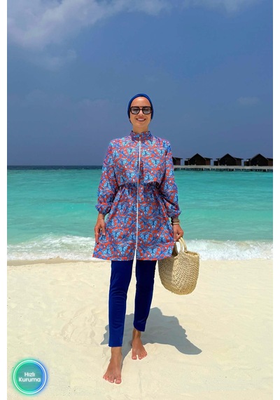 Kahijab Ivy Tesettür Mayo - Saks Mavi Saks Mavi