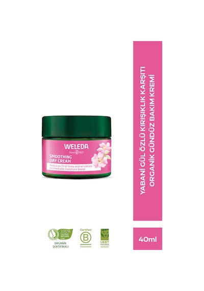 Weleda Yabani Gül Özlü   Pürüzsüzleştirici Organik Gündüz Bakım Kremi 40ml