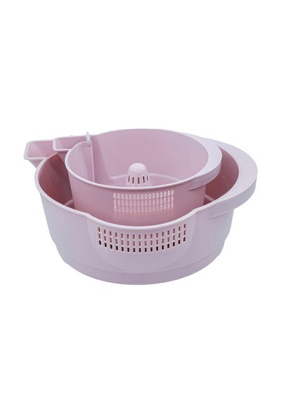 Pratik Yıkama Süzgeci - 2'li Set Pembe