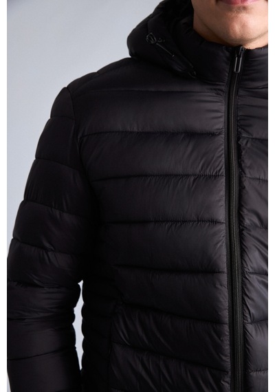 Defacto Su İtici Kapüşonlu Slim Fit Şişme Mont N4661az26aubk27 Siyah-bk27