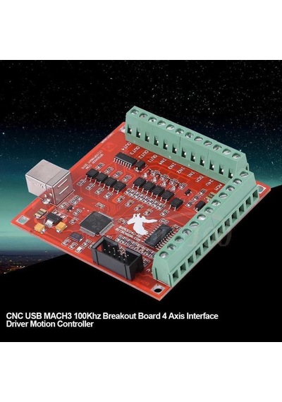 4 Eksen Cnc Usb Mach3 Kontrol Kartı 100 Khz