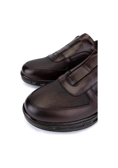 Tamer Tanca Erkek Hakiki Deri Kahverengi Sneakers & Spor Bot 298 3299-56602 Erk Bot Sk25-26 Kahve Kahverengi