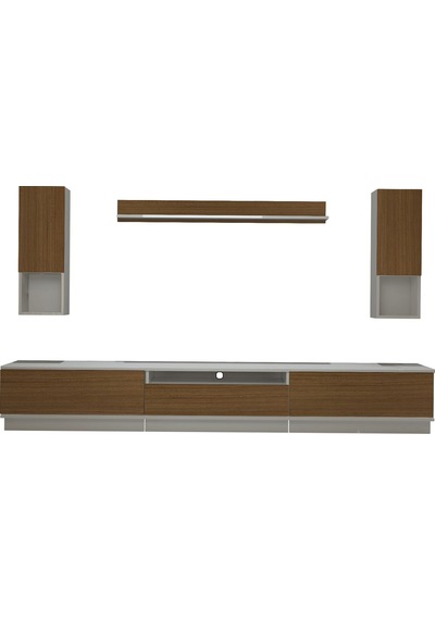 Decoraktiv Trendstyle 270das Mdf Tv Ünitesi Tv Sehpası - Beyaz Ceviz Ahşap - Beyaz Decoraktiv Trendstyle 270das Mdf Tv Ünitesi Tv Sehpası - Beyaz Ceviz Ahşap - Beyaz