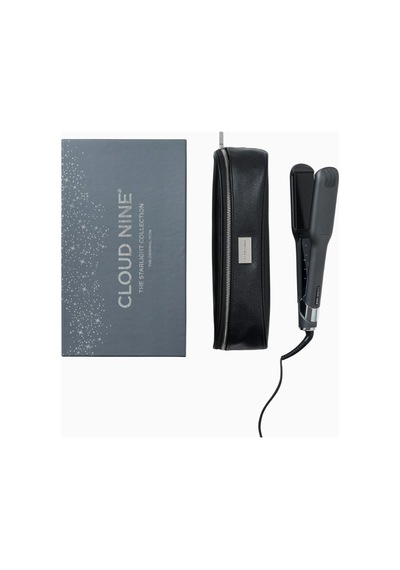 Cloud Nine Wide Contouring Iron, Geniş Sericite Plakalı Premium Saç Düzleştirici Saç Şekillendirme Cihazları Gri