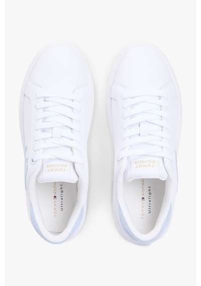 Th Kadın Icon Court Script Beyaz-mavi Sneaker-13842 Beyaz