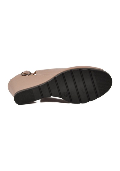 Pierre Cardin Bej Kadın Topuklu Sandalet Pc-54596 Z