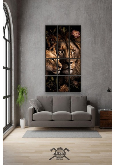 12 Parça Dişi Erkek Aslan Çerçeve Görünümlü Mdf Tablo Duvar Süsü Hediyelik Eşya 45cm X 85cm Renkli - 602526121 Renkli 12 Parça Dişi Erkek Aslan Çerçeve Görünümlü Mdf Tablo Duvar Süsü Hediyelik Eşya 45cm X 85cm Renkli - 602526121 Renkli