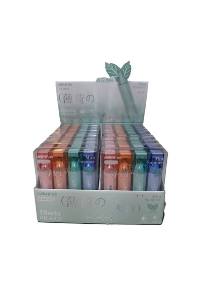 Bafix Fosforlu Kalem Chosch 4 Renk 4 Lü Cs-h939 Çok Renkli