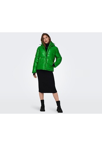 Only Onlannlouis Premium Puffer Jkt Otw Kadın Günlük Mont 15287919-green-bee Yeşil