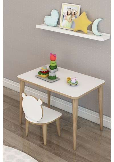 Moniev Wini Çocuk Oyun Etkinlik Çalışma Masası 45x69 Beyaz Moniev Wini Çocuk Oyun Etkinlik Çalışma Masası 45x69 Beyaz