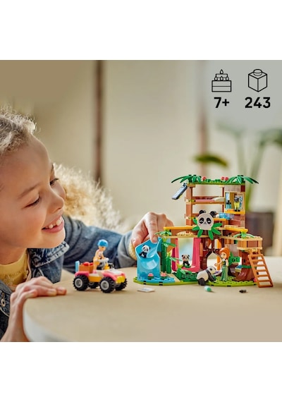 LEGO® Friends Panda Barınağı Hayvan Bakımı 42648 - 7 Yaş ve Üzeri Çocuklar için Yaratıcı Oyuncak Yapım Seti (243 Parça)