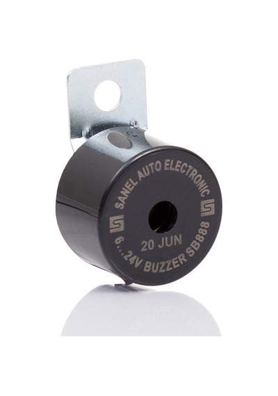 Sanel İç Mekan Buzzer 6-24 Volt Uyumlu Fasıllı Ses İkazı SB888