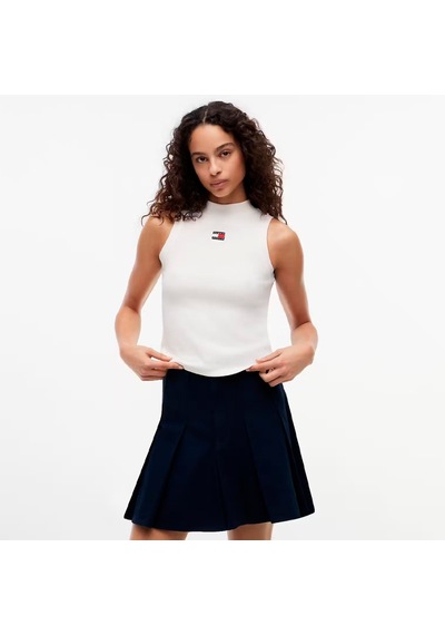 Tommy Hilfiger Kadın Marka Logolu Günlük Kullanıma Uygun Bbeyazz T-shirt Dw0dw23478 Ybh