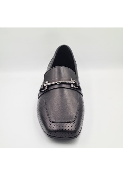 Greyder 34800 Siyah Hakiki Deri Kadın Formal Casual Ayakkabı Siyah