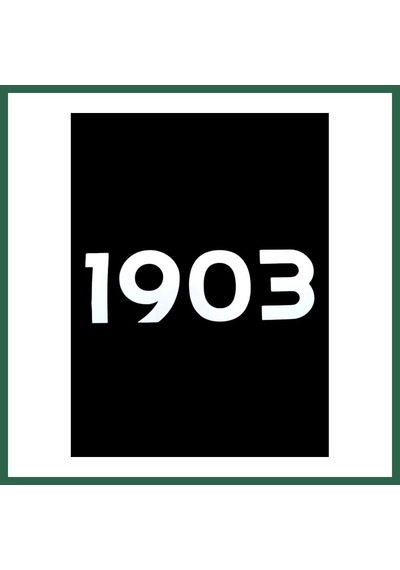 Bezos 1903 Yazılı Oto Sticker Beyaz 20x7cm Bzs01 Standart