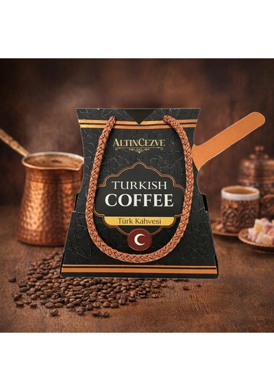 Altıncezve Türk Kahvesi 80 Gr - Hediyelik Cezve Maketi Kutuda Türk Kahvesi