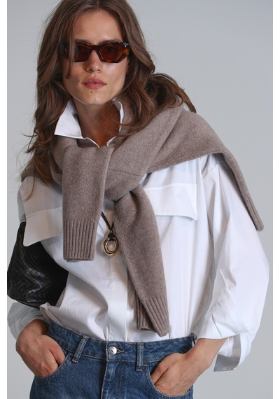 Lufian Duncan Kadın Gömlek Regular Fit Beyaz Beyaz 122010003100500 Beyaz