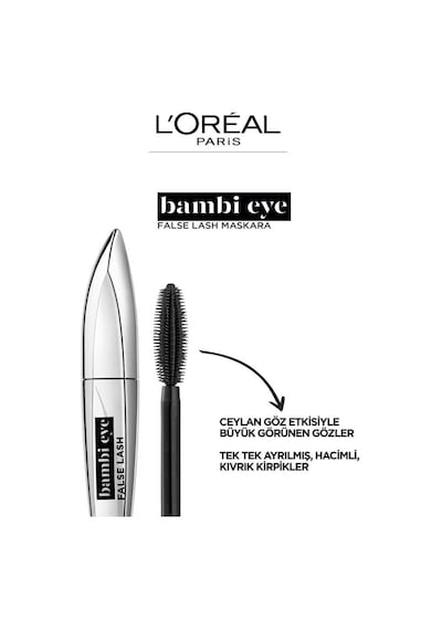 L'Oreal Paris Bambi Eye Ceylan Göz Etkili Siyah Maskara