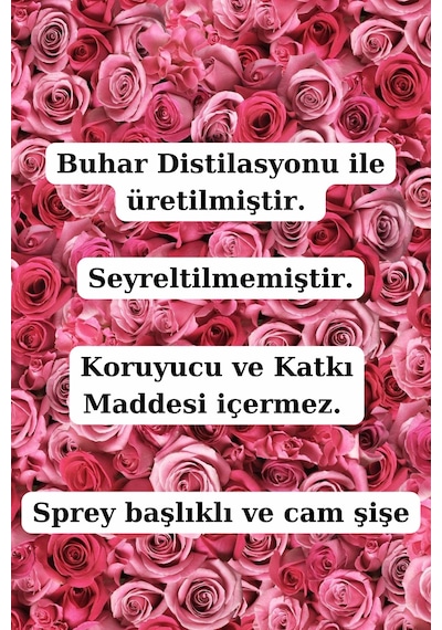 Yağlı Doğal Gül Suyu 100 Ml - Saf Tam Yağlı Doğal Gül Hidrosolü Tonik 100 Ml
