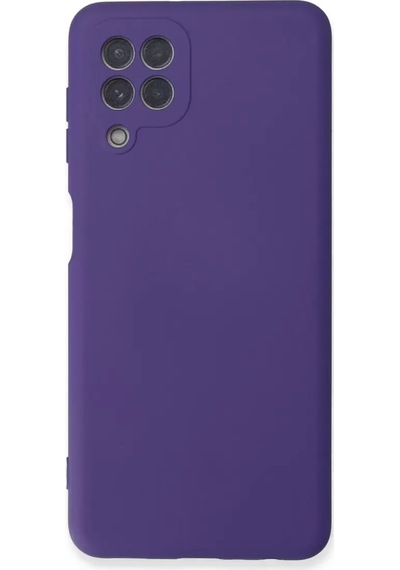 Newface Samsung Galaxy A22 Kılıf Nano İçi Kadife Silikon - Mor