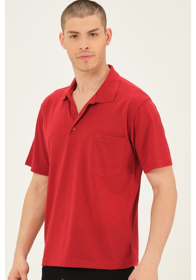 T0063 Dewberry Erkek T-shırt-kırmızı Kirmizi