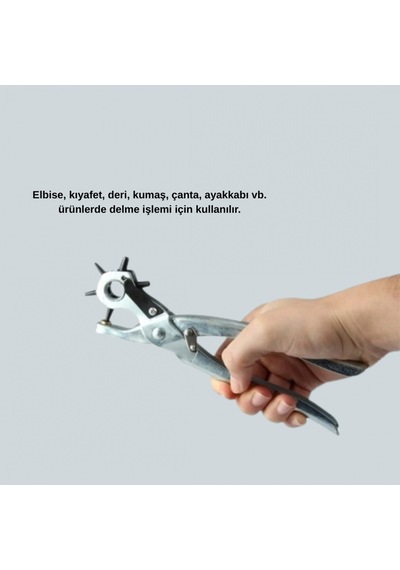 6 Uçlu Ayarlanabilir Deri Delme Pensesi Kemer Ve Deri İşleme Aleti