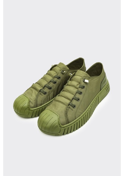 Derinet Lastik Bağcıklı Kadın Sneaker Haki Haki
