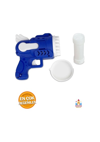 Yeni Pilli Köpük Baloncuk Makinesi Tabancası - Pilli 23 Delikli Bubble Gun Köpük Tabancası
