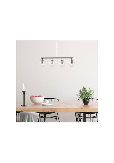 Siyah Tel Avize Sarkıt Lamba Endüstriyel Metal Pendant Light Yemek Masası Salon Mutfak Ve Yatak Odası Için Minimal Diğer