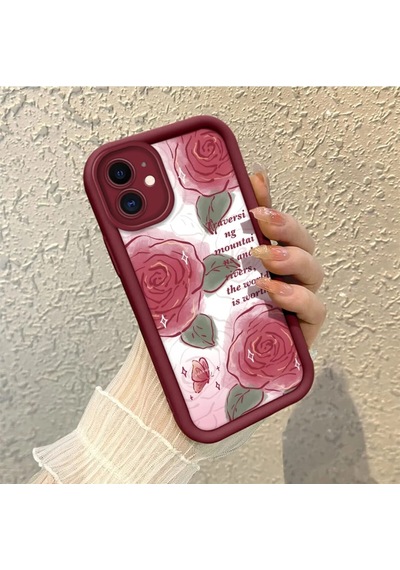 Apple 11 Uyumlu Telefon Kılıfı Burgundy 4
