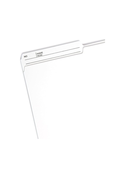 Dosya Klasör, Letter, 1/2-cut, 2 Wendbare Tab, Gri, Kutu Başına 100 10363
