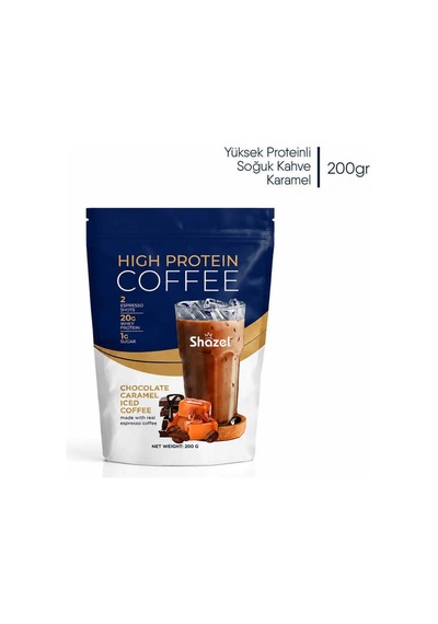 Shazel Yüksekli Proteinli Soğuk Kahve Karamelli 200g 200 G