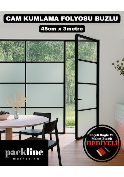 Packline Marketing Cam Kumlama Folyosu Buzlu Cam Filmi 45cm X 3metre