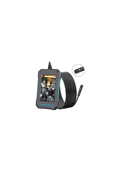 Reytek Hk-319 Ekranlı 1080p Endoskop Yılan Kamera Çift Lensli Sert Kablo 10 Metre