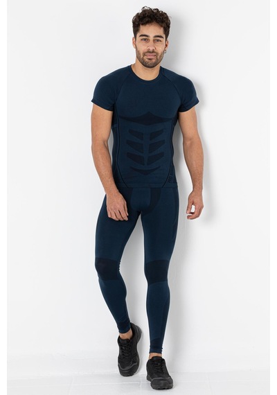 Miofit Erkek Cool Dry Kısa Kollu Dikişsiz Spor Tişört Lacivert