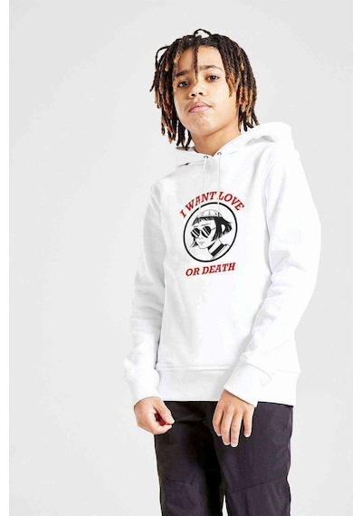 Tshirthane Leon & Mathilda The Professional Baskılı Unisex Çocuk Sweatshirt (528975286) Beyaz