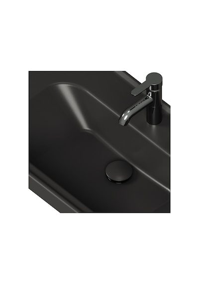 Aqua Bagno Pop-up Sifon, Mat Siyah Seramik Başlıklı ,taşma Deliksiz, 1 -1/4 Mat Siyah