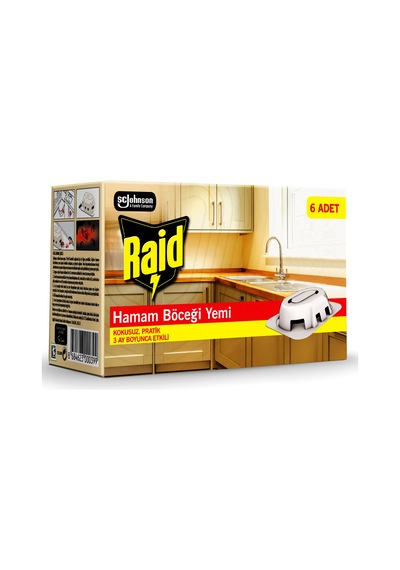 Raid Hamam Böceği Yemi 6 X 2.5 G 3 Adet