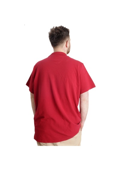 Mode Xl T-Shirt Polo Likralı Fermuarlı Yaka 21029 Bordo 001