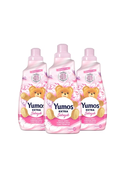 Yumoş Extra Konsantre Çamaşır Yumuşatıcısı Şakayık 3 x 1440 ML