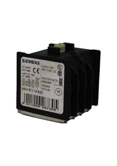 Auxiliary Switch Block, 22 2 No + 2 Nc En 50