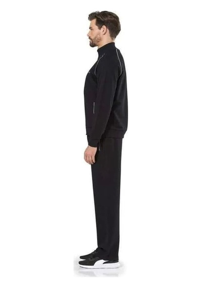Pierre Cardin 7055 Erkek Uzun Kollu Dik Yaka Eşofman Takımı-siyah Siyah