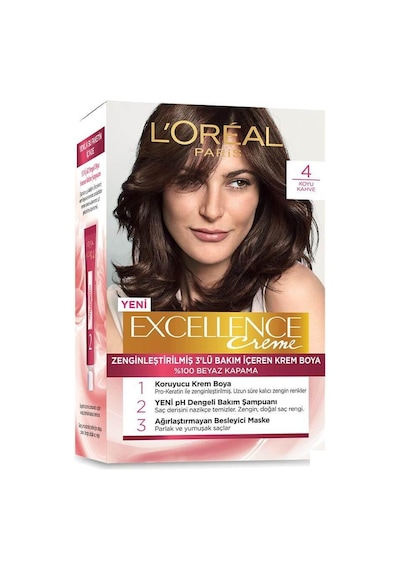 Loreal Excellence 4 Koyu Kahve Set Saç Boyası