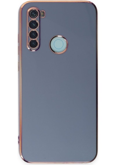 Redmi Note 8 Kılıf Şık Ve Parlak Silikon Kapak Ryc/volet Mavi