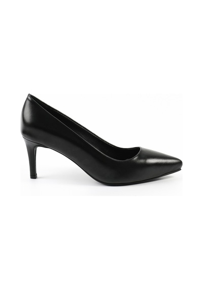 Tuna Hakiki Deri Siyah Stiletto Kadın Ayakkabı - Rgn80123 Siyah