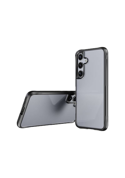 Zore Galaxy S24 Plus Kılıf Şeffaf Sert Pc Arka Yüzey Tasarımlı Ogaa Edo Kapak - Siyah