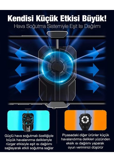 Zhltools Fl-a2 Hava Soğutmalı Cep Telefon Soğutma Fanı Radyatör Soğutucu